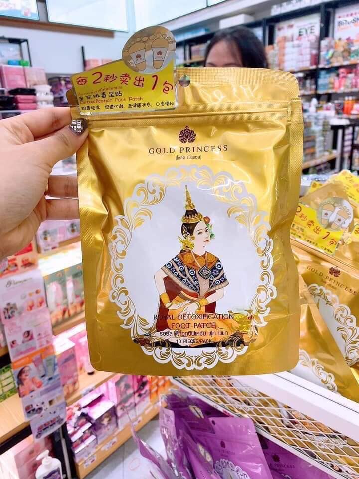 Miếng dán thải độc chân gold princess thái lan