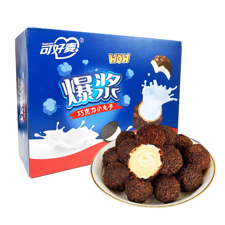 [HCM]Bánh Chocolate Nhân Tròn 3 Lớp Tan Chảy Wow 208Gr