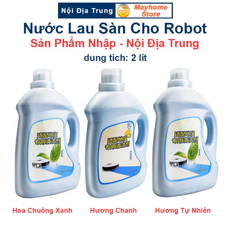 Dung Dịch Lau Sàn, Nước Lau Sàn Cao Cấp Cho Robot Hút Bụi Lau Nhà Mùi Hương Wild Bluebell Tự Nhiên