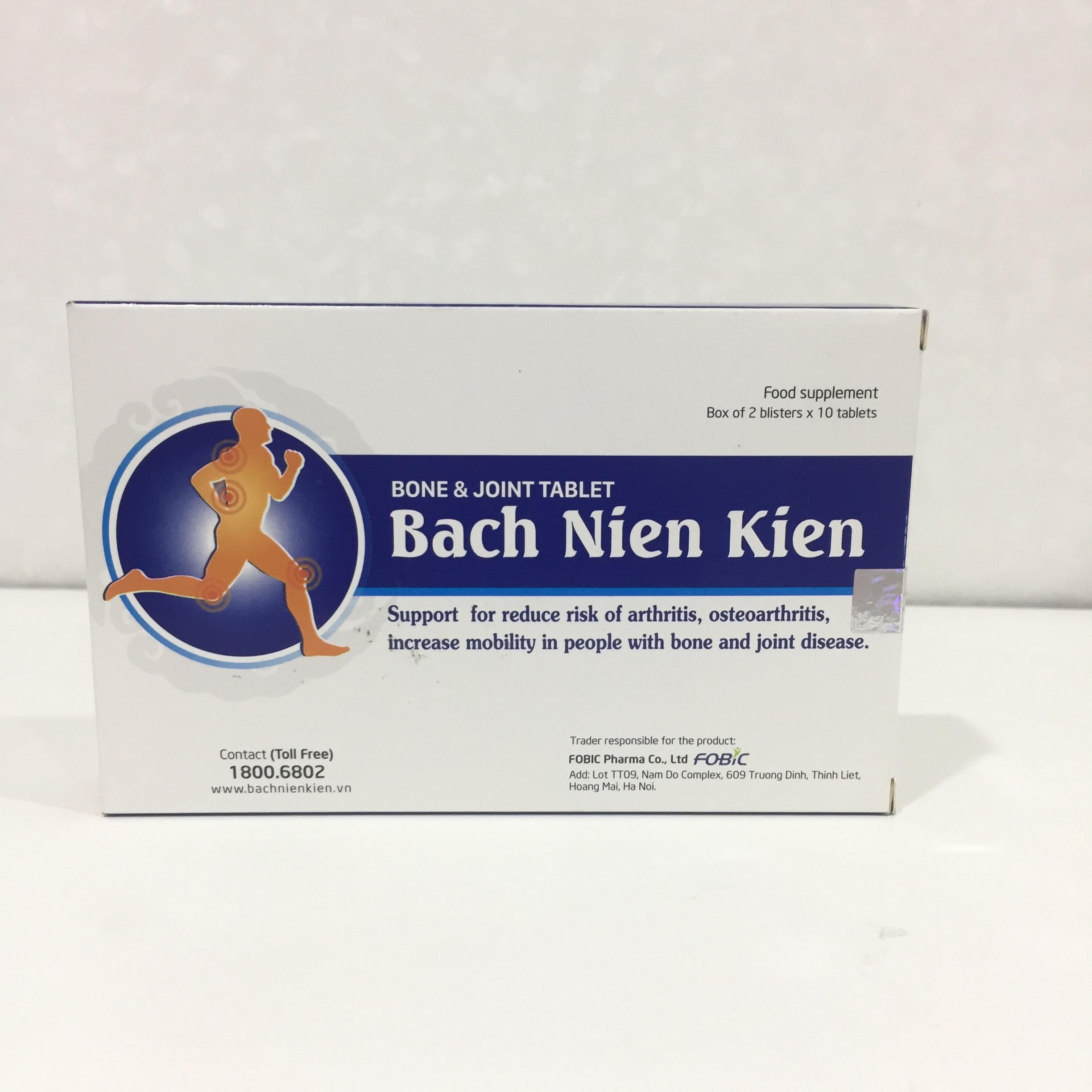 Viên xương khớp bách niên kiện hộp 20 viên