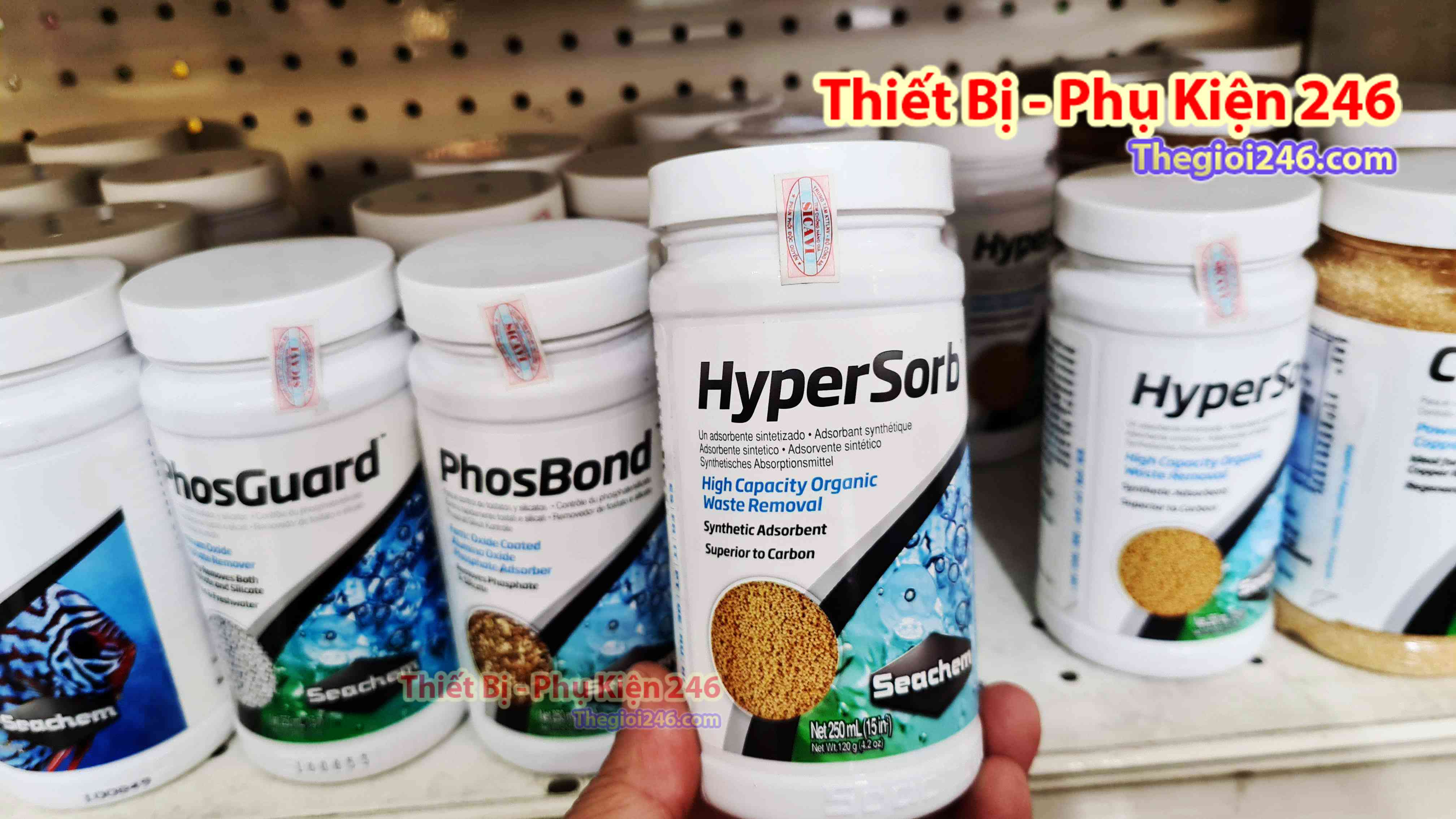 Seachem hypersorb - khử các chat thải hữu cơ , giúp giảm nh3 , no2 , no3