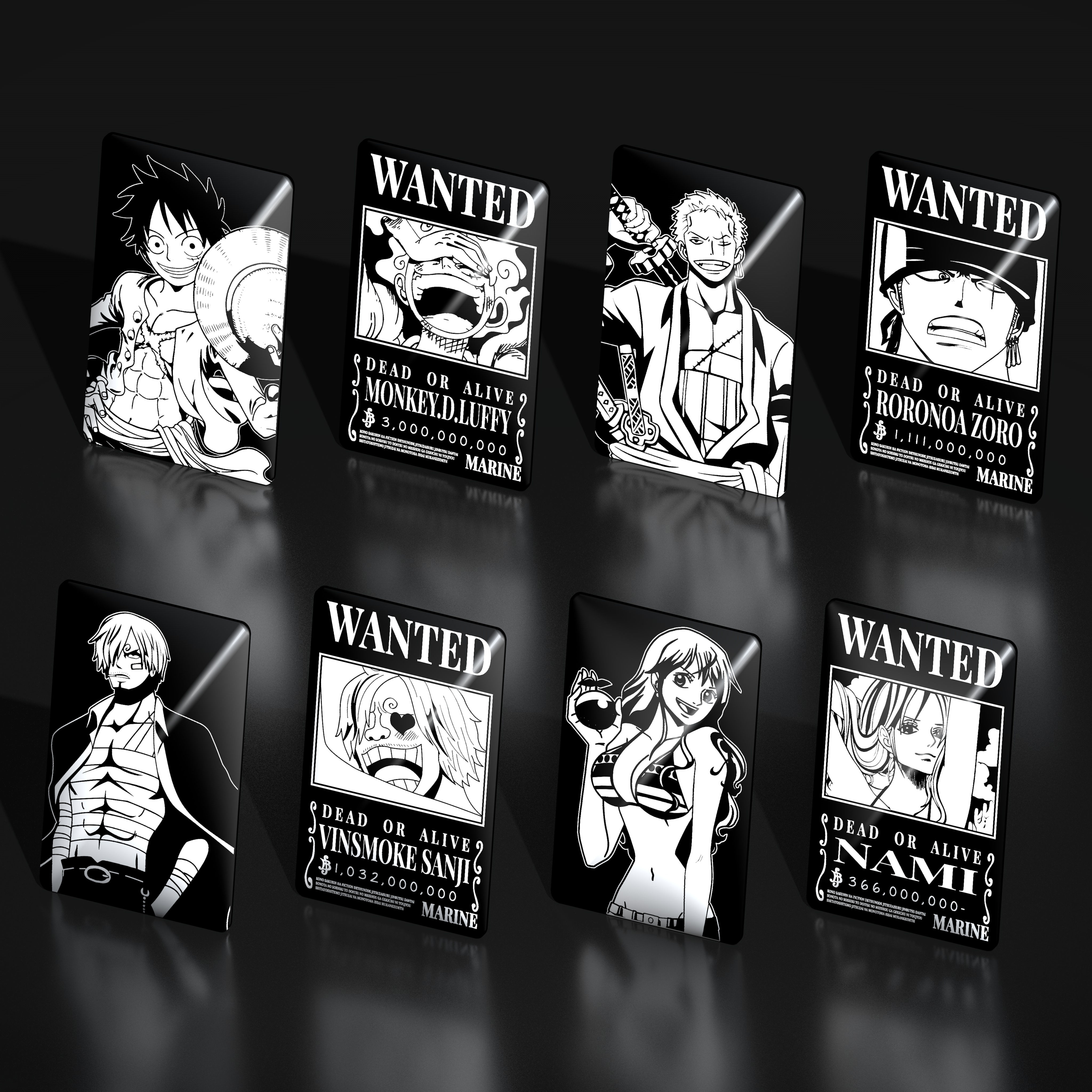 [Thẻ Nhôm] One Piece - Lệnh truy nã
