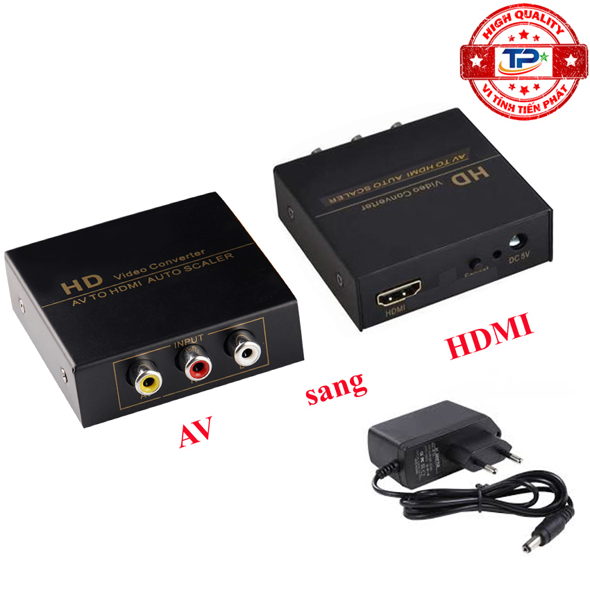 Bộ chuyển AV Audio Video sang HDMI Convert FJ-HA1308A AV to HDMI Full HD