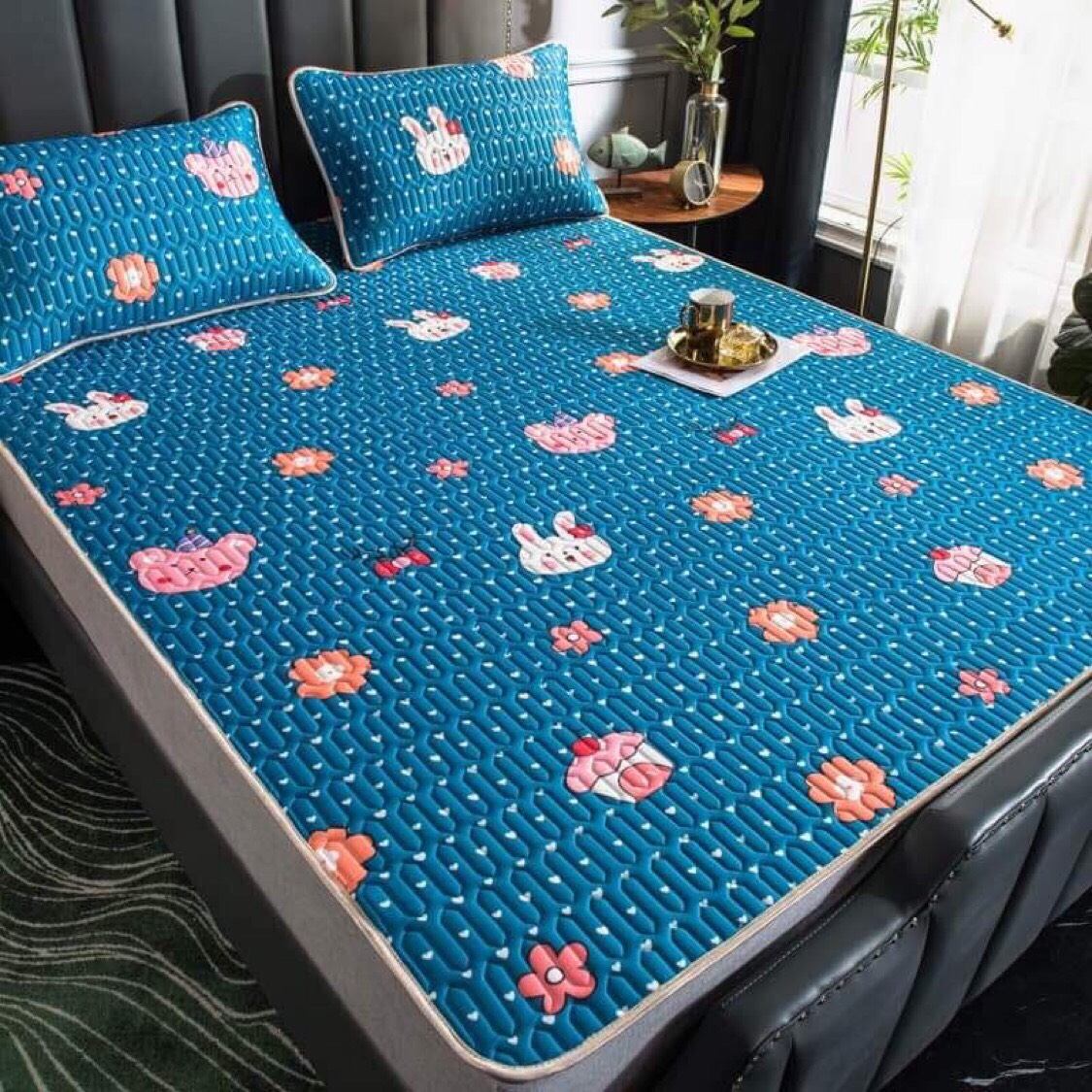 [HCM]Chiếu Điều Hòa LatexChiếu Điều Hòa 5DĐiều Hòa Nhiệt Độ Cơ Thể Để Người Nằm Luôn Cảm Thấy Thoải Mái Thoáng Mát Vào Mùa Hè Và Ấm Áp Vào Mùa ĐôngTặng Kèm 2 Vỏ Gối Cùng Bộ Với Chiếu. KT: M6M8.