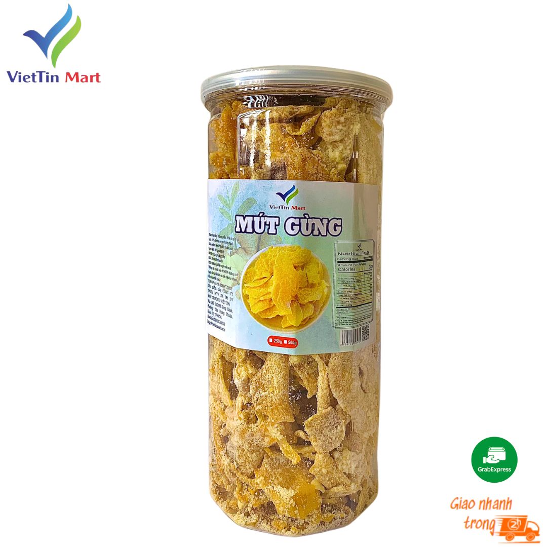 500gr MỨT GỪNG LÁT THƠM NGON CHO NGÀY TẾT