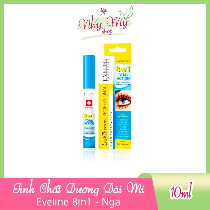 ﹊✵▪  Dưỡng mi Eveline 8in1 Total Action Lash Therapy professional