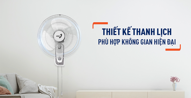 Quạt treo tường asia 3 cánh vy357690 55w