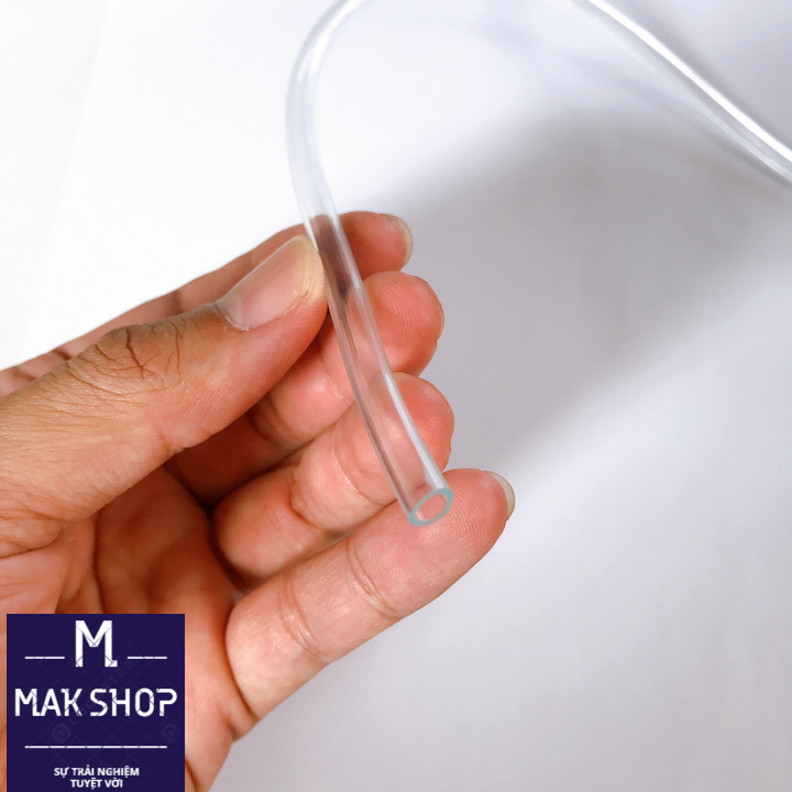 3m dây, ống oxy 4ly Trắng, Đen lựa chọn, cho hồ cá cảnh, hồ thủy sinh