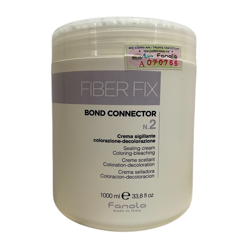 Dầu xả phục hồi tóc Fiber Fix Bond Connector N.2 Sealing Cream Colouring Bleaching FANOLA 1000ml