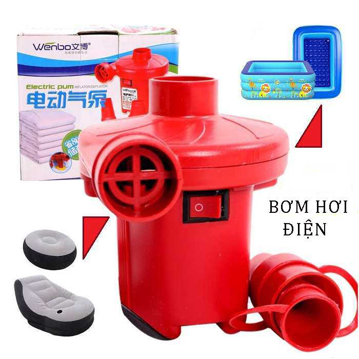 Bơm Điện Mini 2 Chiều Hút Thổi Điện áp 110v - 220v , Máy Bơm Hơi Chân Không 2 Chiều, Máy Bơm Hút Điện Đa Năng. Bơm Phao Bơi, Bể Bơi Phao, Nhà Hơi, Đệm Hơi, Giường Hơi