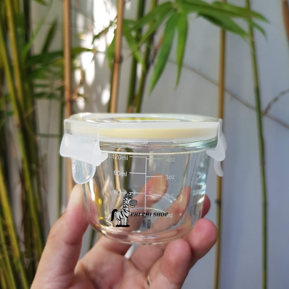[HCM]Hộp thủy tinh chia vạch Lock&Lock Baby Food Container dung tích 150ml dùng đựng thức ăn cho bé LLG820