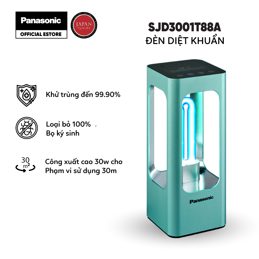 Đèn diệt khuẩn PANASONIC cảm biến 30w có tính năng hẹn giờ cho gia đình SJD3001T88A