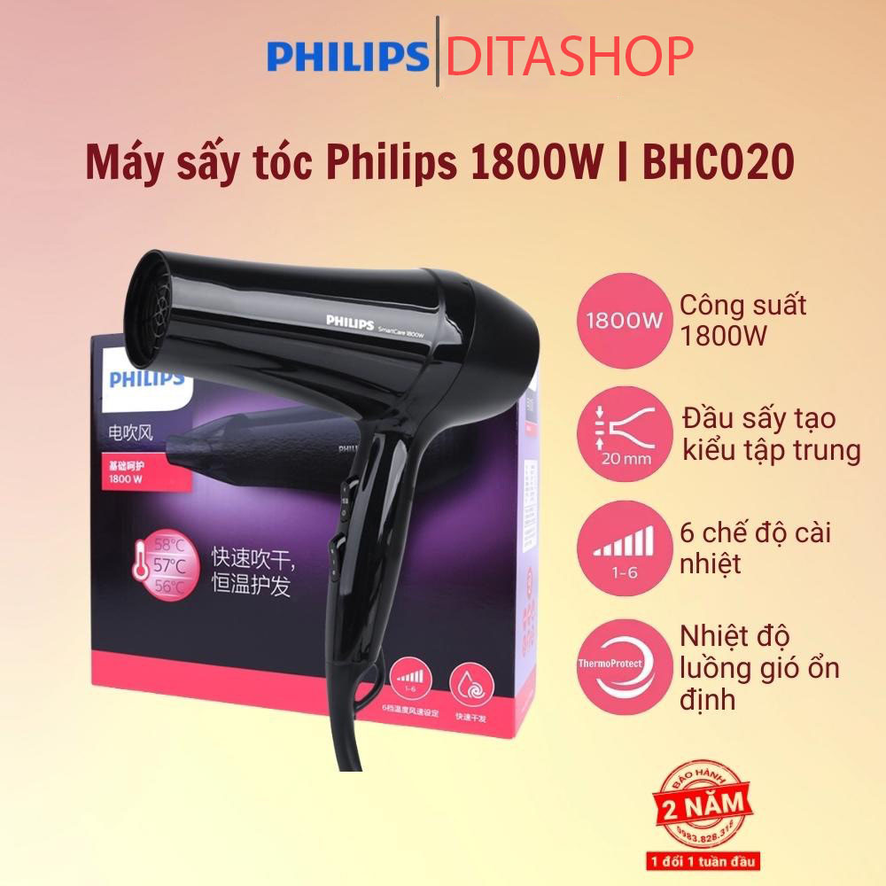 Máy sấy tóc philips công suất 1800w. mấy sấy tóc dùng cho gia đình, salon