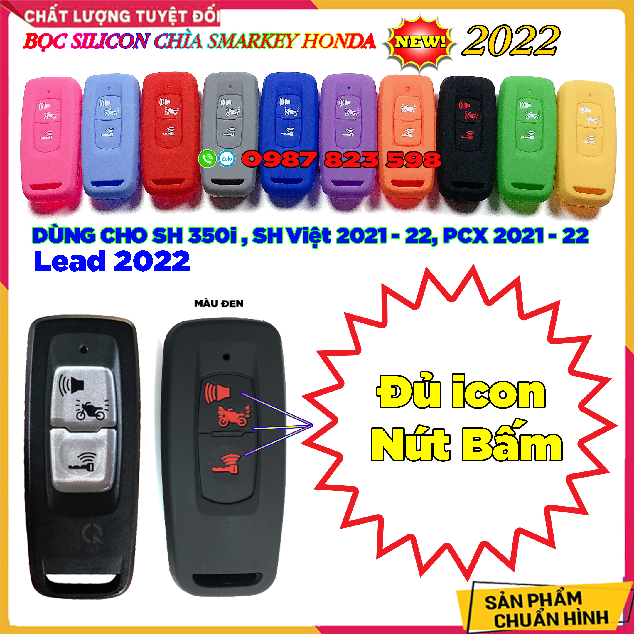 Bọc khóa smartkey honda lead 2021 - 2022 - bọc silicon chìa khóa smartkey honda lead