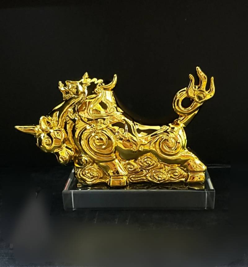 [HCM]tượng trâu vàng tài lộc phong thủy