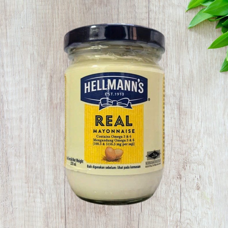HELLMANN’S [Lọ TT 220ml] SỐT MAYO VỊ NGUYÊN BẢN [THAILAND] Real Mayonnaise (HALAL)