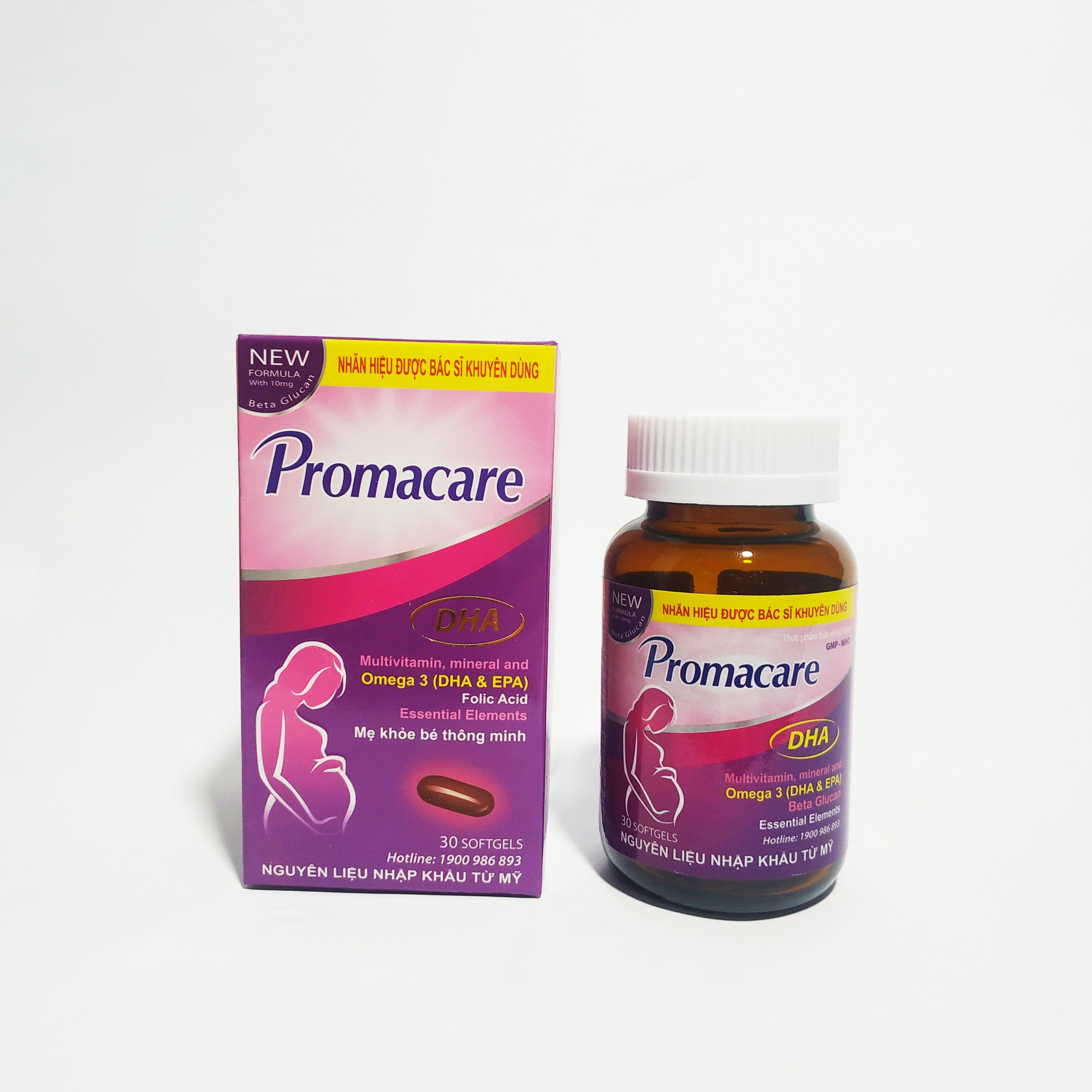 Combo 2 hộp PROMACARE DHA - Bổ sung vitamin và dưỡng chất cho phụ nữ mang thai và cho con bú - giúpcho mẹ khỏe , bé thông minh.