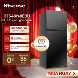 Tủ lạnh Hisense Inverter Pro 424L RT549N4EBU tiết kiệm năng lượng, bảo hành chính hãng 3 năm