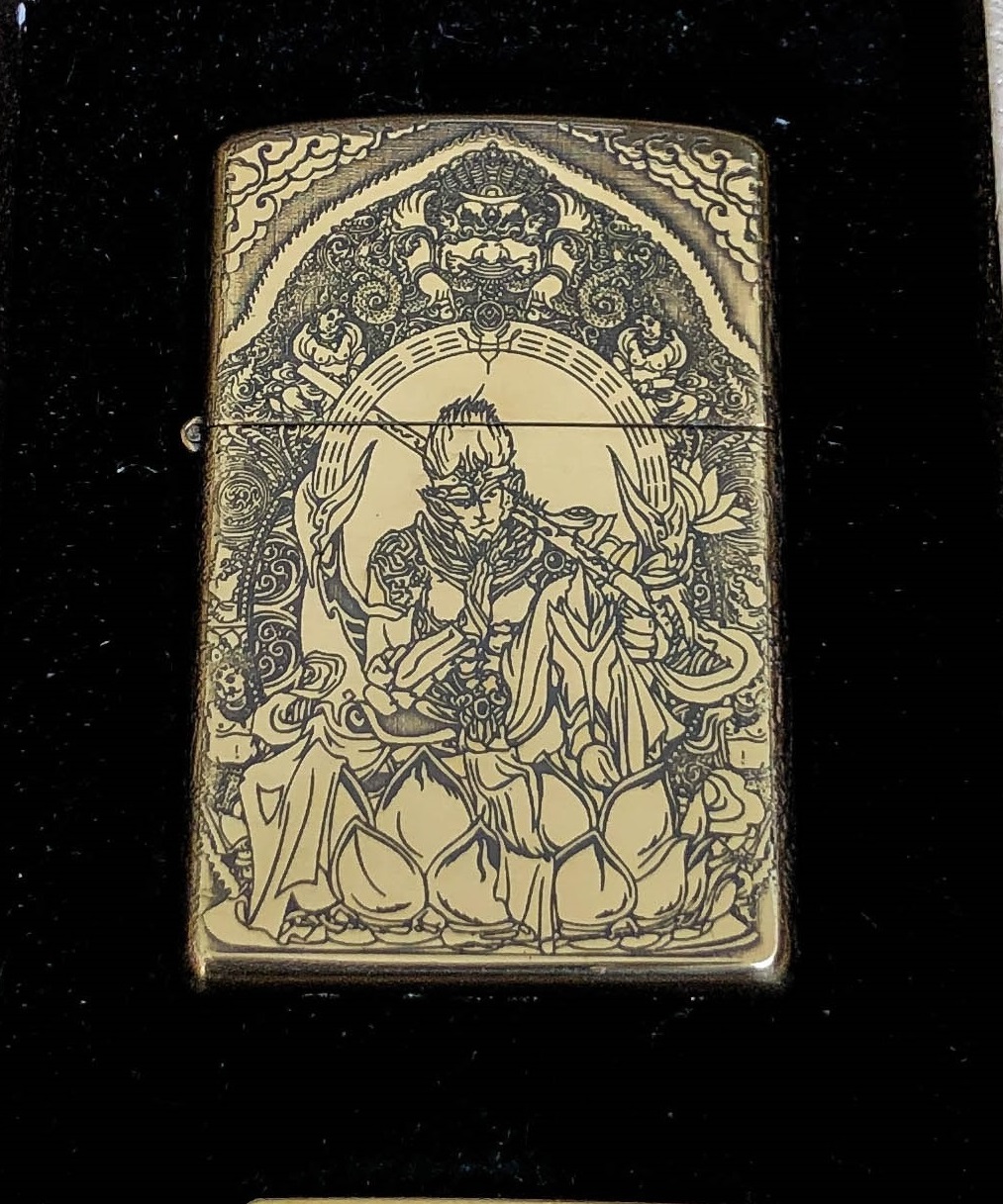[Rẻ số 1 Lazada] Bật lửa Zippo vỏ đồng nguyên khối khắc 5 mặt Monkey King - Mỹ Hầu Vương
