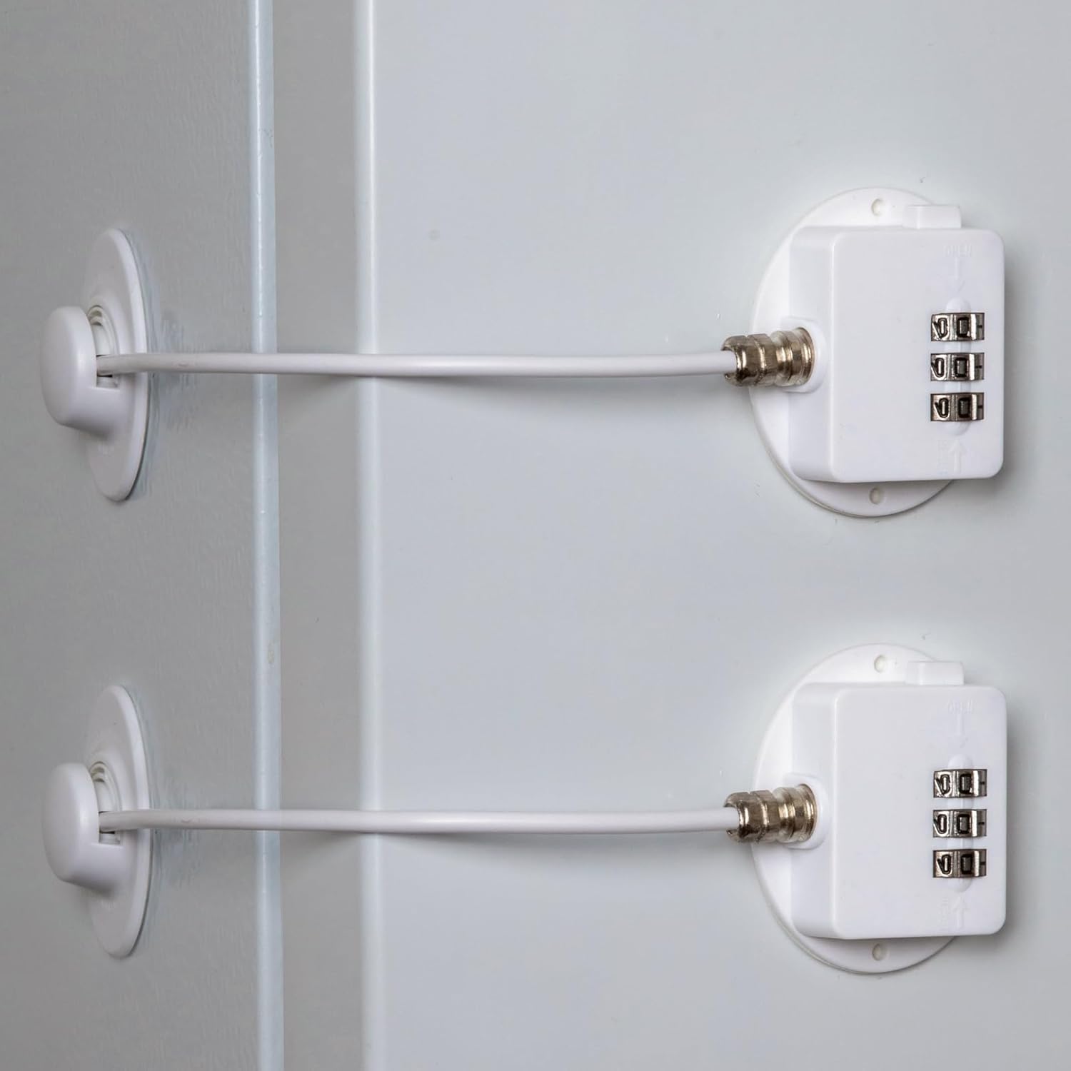 Refrigerator Lock Strong Adhesive Combination Fridge Door Lock with Code, Child Proof Freezer Cooler Door Lock, Child Baby Safety File Drawer Lock and Cabi