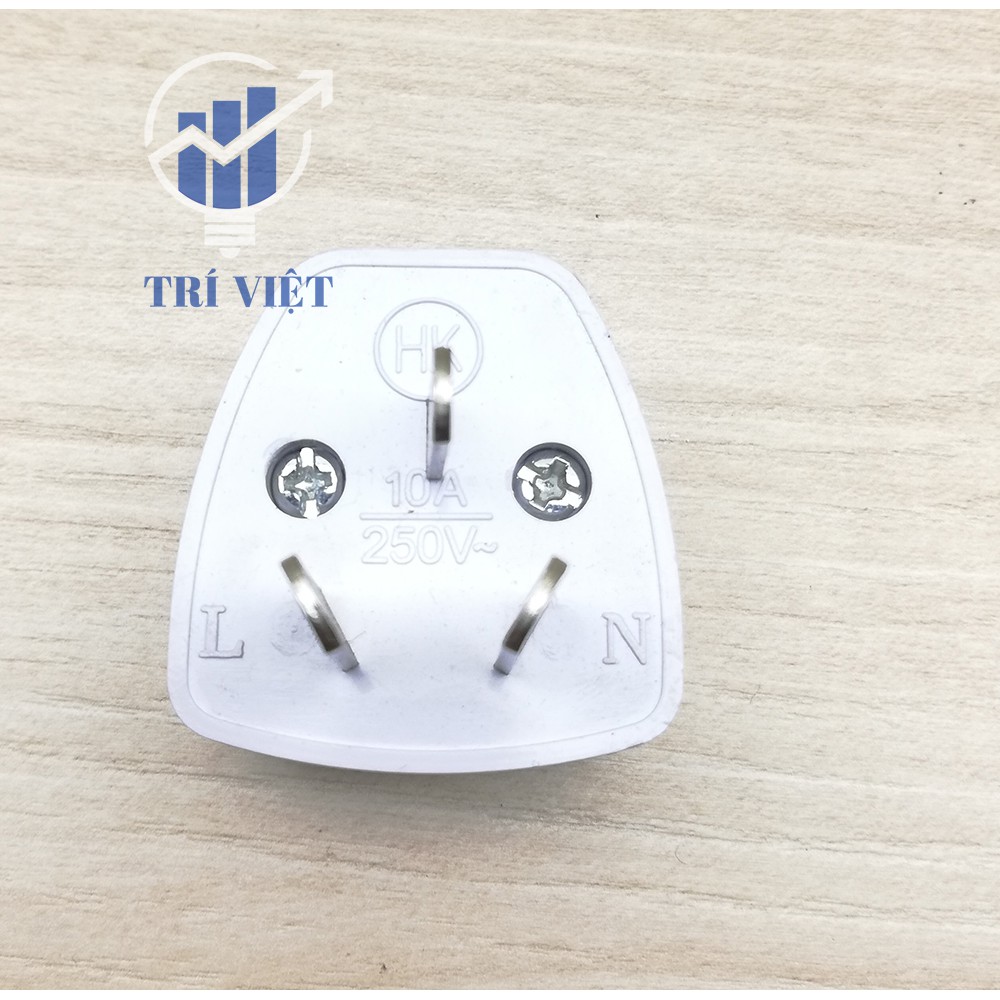 [HCM]Phích cắm chuyển đổi 2 chấu ra 3 chấu - Giắc ổ cắm chuyển đổi tiện lợi nguồn 220V thông thường