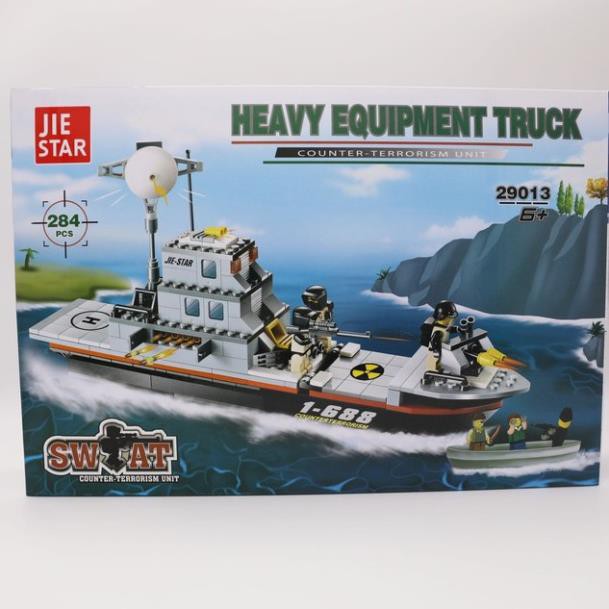 Lego ghép hình Tàu Chiến 284pcs SP034