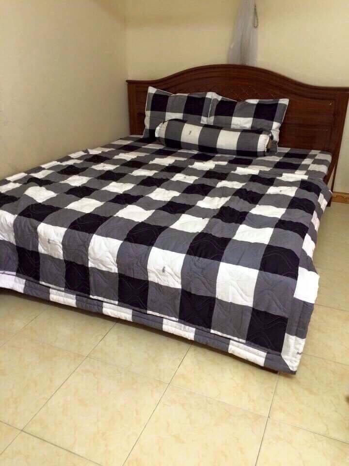 [HCM]Bộ drap thun Hàn Quốc loại 1 có mền 5 món ( 1 drap + 1 chăn chần bông + 3 áo gối) đủ size