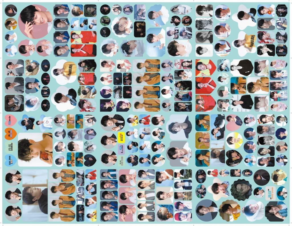 (12 tấm) Sticker Tiêu Chiến Trần Tình Lệnh album sticker ảnh dán anime idol dễ thương Ma đạo tổ sư Lam Vong Cơ Vương Nhất Bác Ngụy Vô Tiện