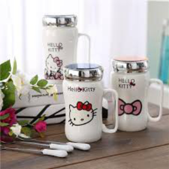 Ly sứ giữ nhiệt nắp có gương