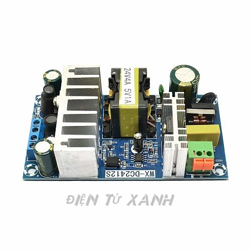 Nguồn xung cách ly hai ngỏ ra 24v/4a và 5v/1a