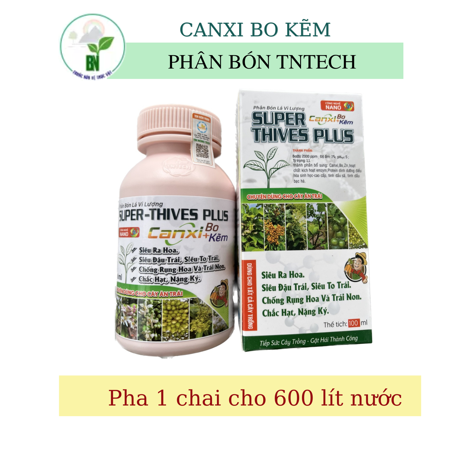Phân bón vi lượng canxi - bo - kẽm - sđt đặt hàng: 0358.887.735