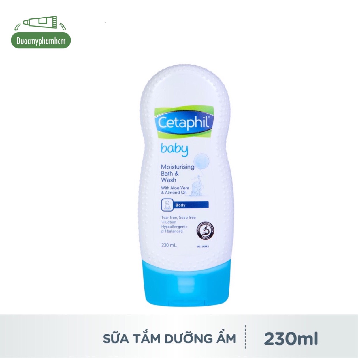 Sữa tắm dưỡng ẩm cetaphil baby moisturizing wash& bath 230ml