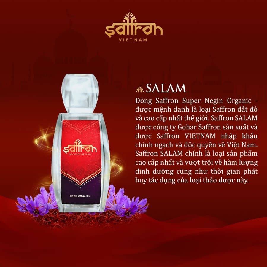 CHÍNH HÃNG Saffron nhụy hoa nghệ tây Salam hộp 1gr