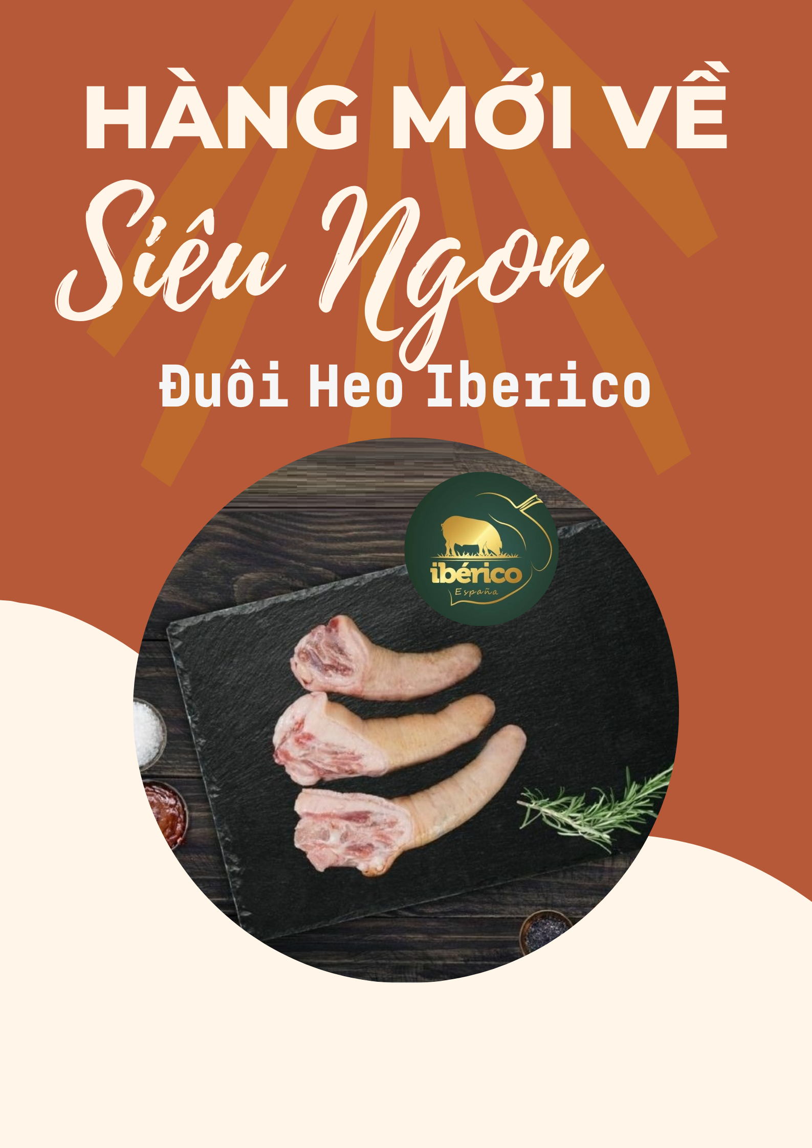 [ Miễn Phí Giao Hàng ]Đuôi heo iberico (Short Tails) - Túi 300g - Giao Nhanh HCM