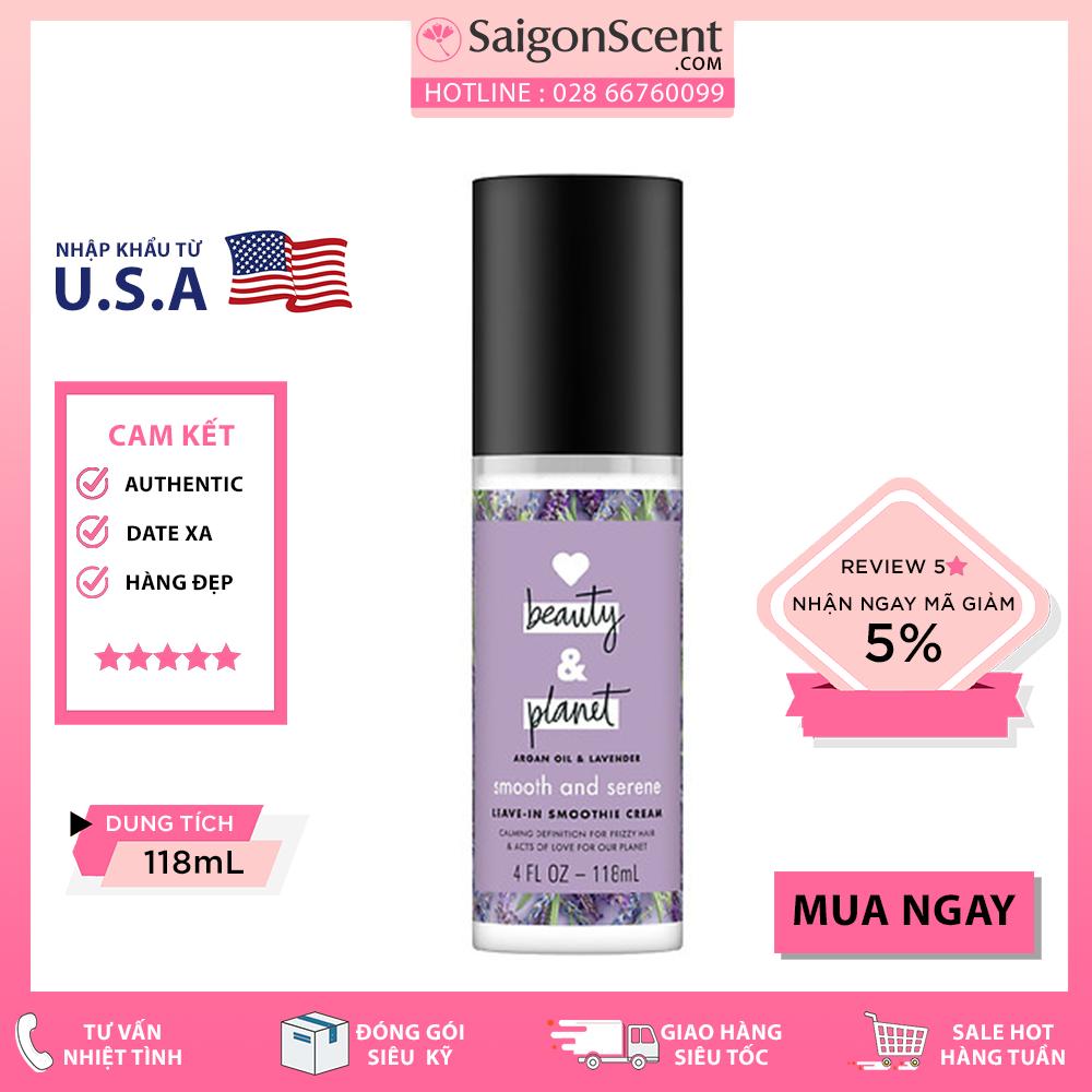 Kem Dưỡng Tóc Love Beauty & Planet Smooth and Serene Leave-in Smoothie Cream