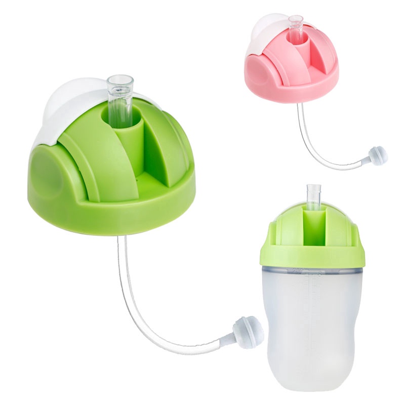 Nắp tập uống kèm ống hút cho bình silicone Comotomo Mỹ 150ml/250ml