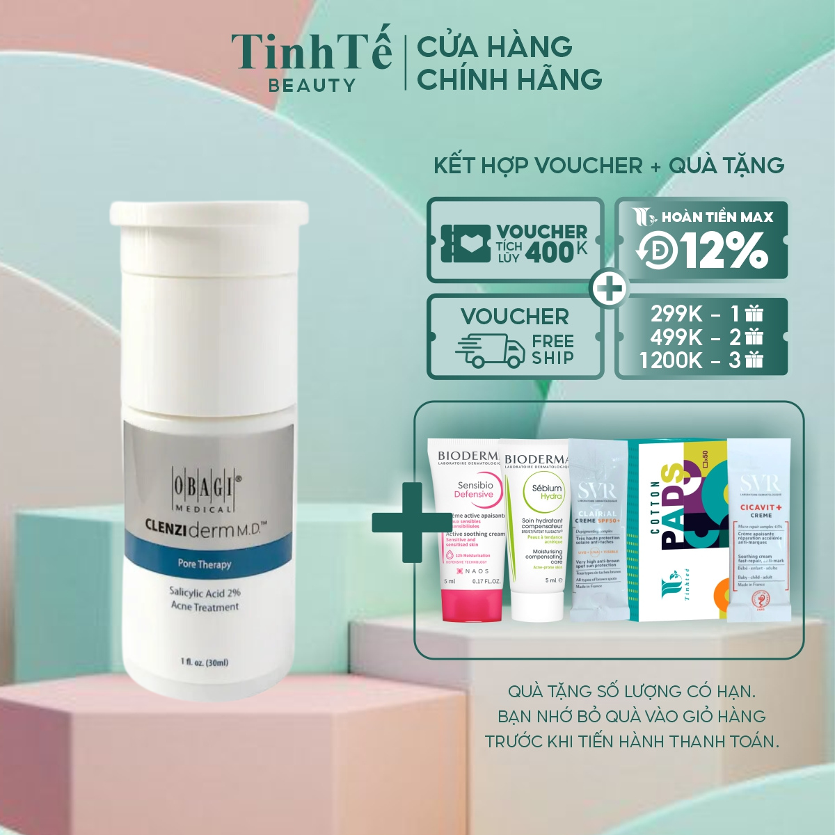 Dung dịch tẩy tế bào chết giúp giảm mụn dầu nhờn Obagi Clenziderm Pore 2%