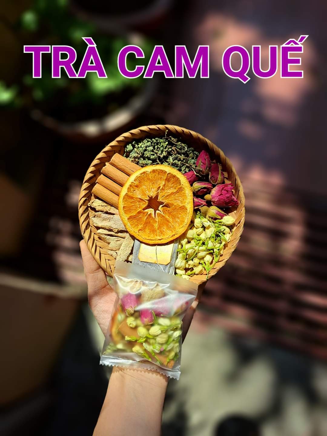 Set 5 gói Trà Cam Quế gồm Cam quế nụ hồng nụ nhài detox cơ thể, hỗ trợ giảm cân, giảm ho - Ngọc Minh68 Store