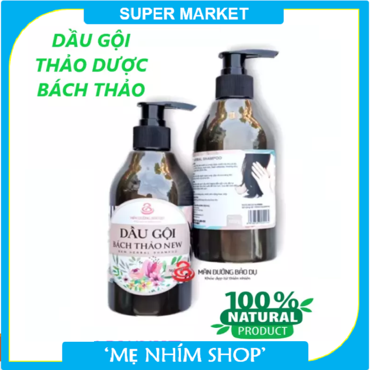 Dầu gội thảo dược Bách Thảo ngăn ngừa rụng tóc, gàu, hồi phục tóc hư tổn, kích thích mọc tóc