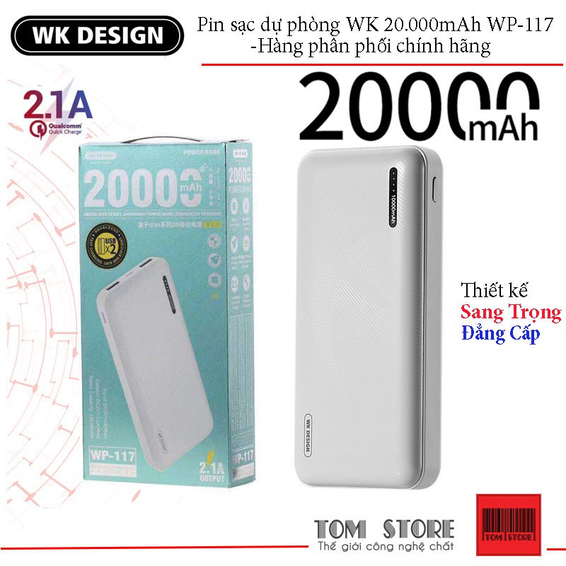Pin sạc dự phòng wk 20.000mah wp-117 pin sạc dự phòng wk 20.000mah wp-117 sạc dự phòng wk mã wp-117 20000mah pin dự phòng wk wp-117 20.000mah