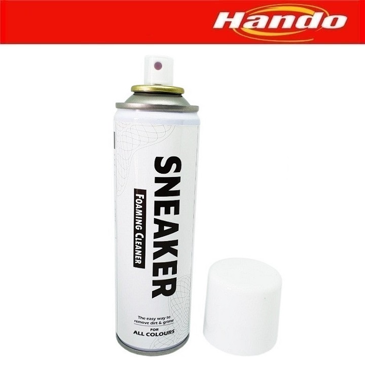 Chai xịt bọt vệ sinh làm sạch vết bẩn giày Sneaker Hando 300ml (Giặt giày khô) HD35