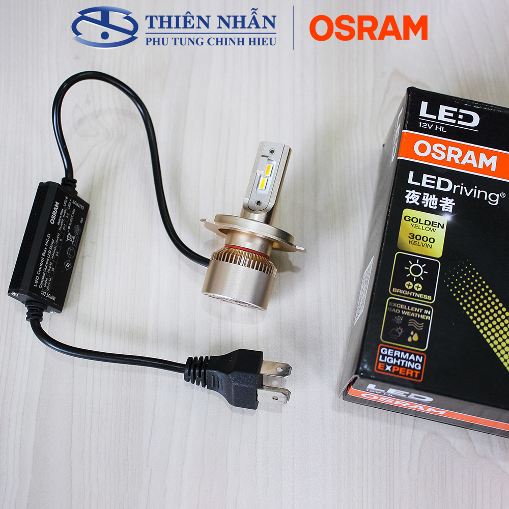 Bóng đèn Led OSRAM H4 xe SH, Dylan, Attila, Mô tô, Ô tô tăng sáng phá sương vàng (36204YE)