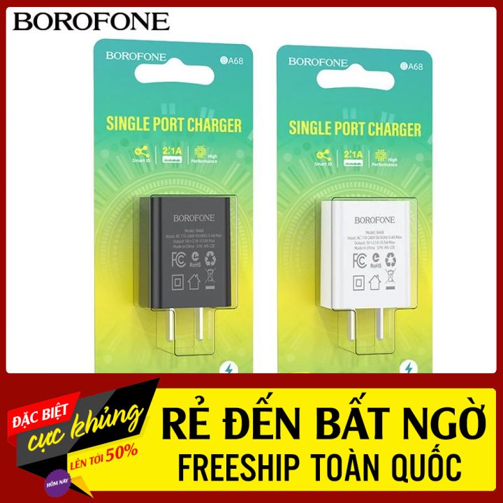 Củ sạc borofone ba68 giá xưởng dành cho samsung, oppo, xiaomi || mr.anh store