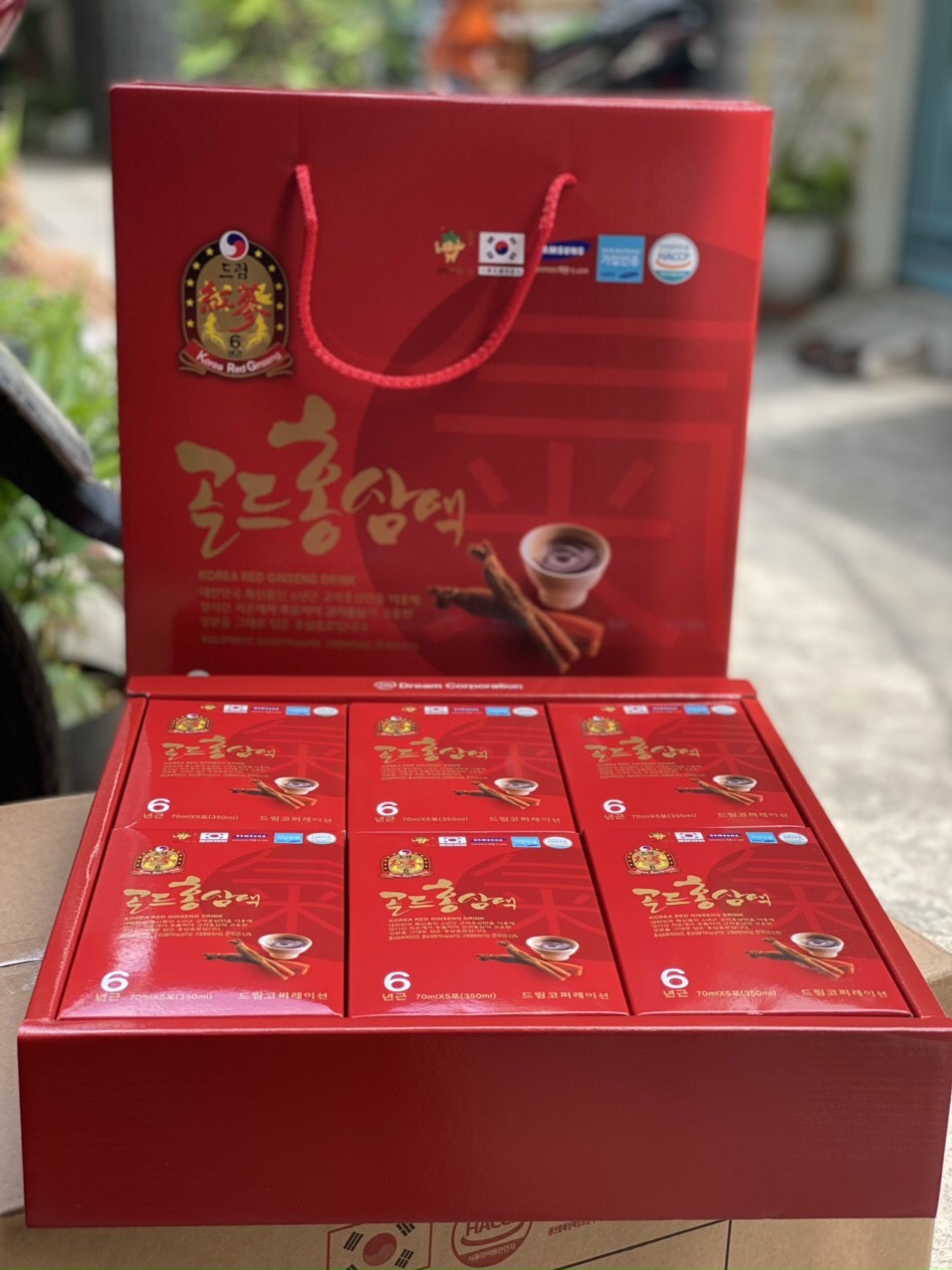 Nước hồng sâm Chén Hàn Quốc hộp 30 gói x 70ml