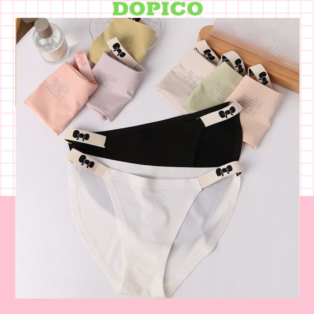 Quần lót đúc su nữ không đường may chống cộm, Quần chíp nữ thiết kế 2 chun hông sexy DOPICO L2213