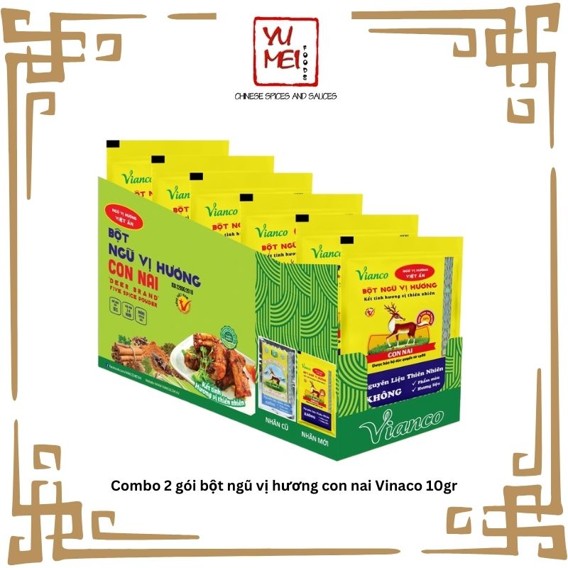 Combo 2 gói bột ngũ vị hương con nai gói 10gr