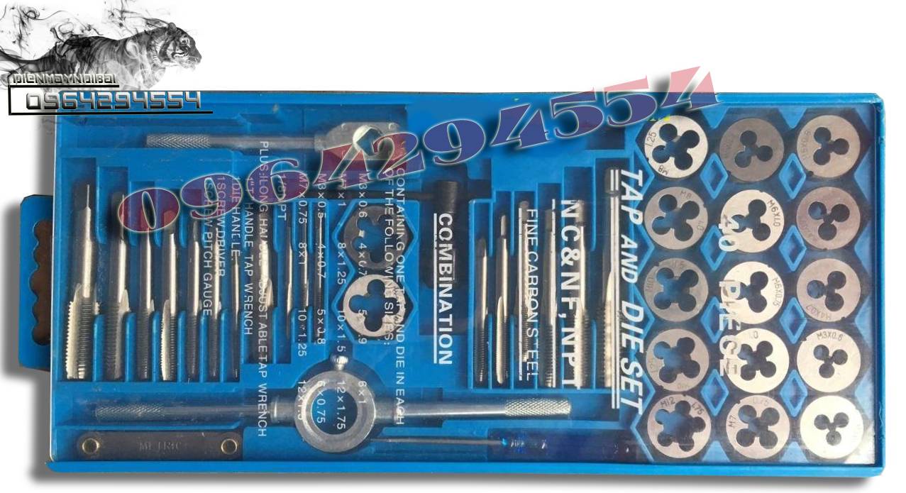 Bộ taro ren đa năng 40 chi tiết thép hợp kim - Bộ taro Ren 40 chi tiết cao cấp