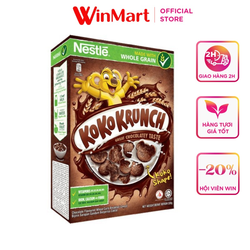 Siêu thị WinMart - Ngũ cốc Nestlé Koko Krunch vị socola hộp 330g