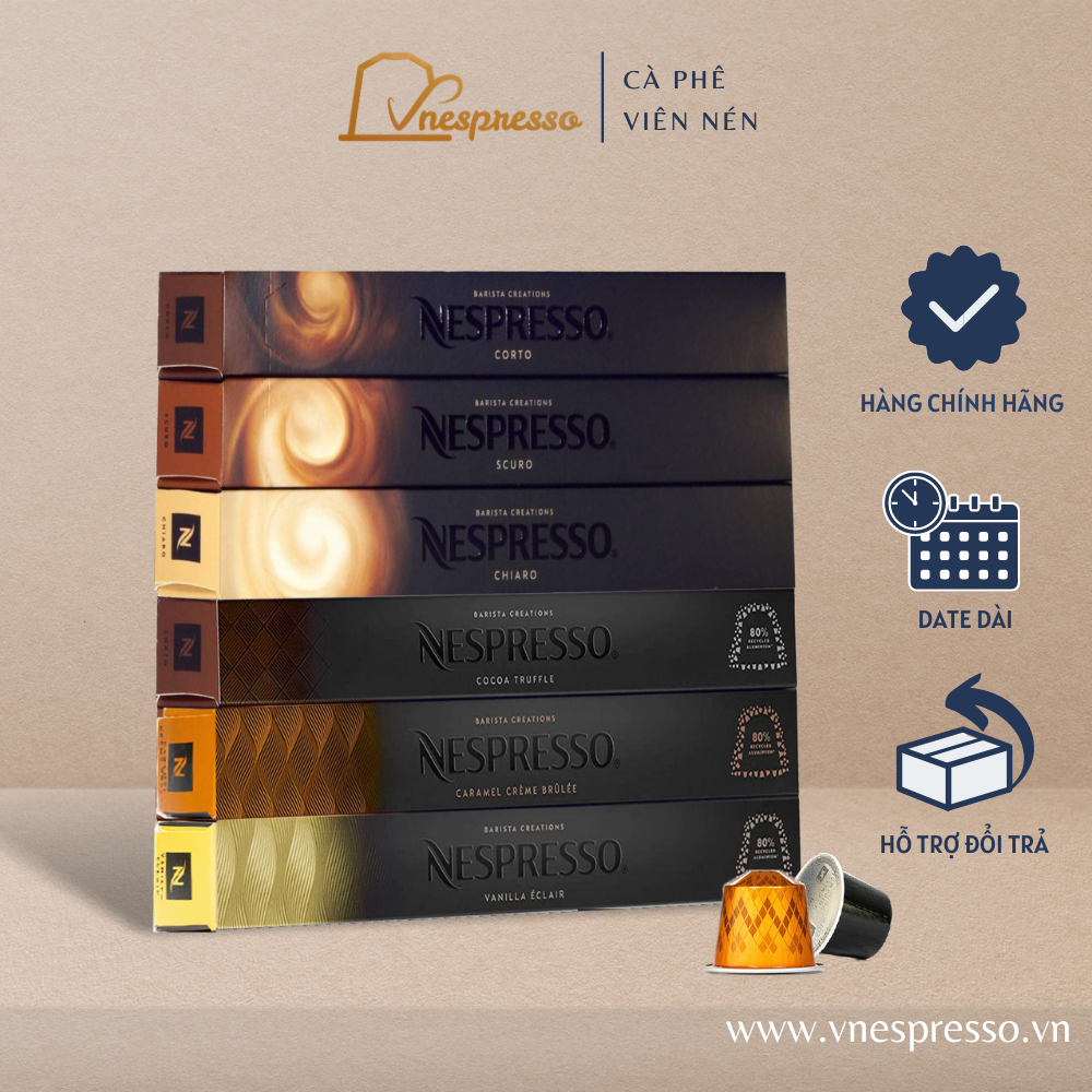 Viên nén cà phê Nespresso Dòng BARISTA CREATIONS Cà phê "Phá Cách" Hộp 10 viên