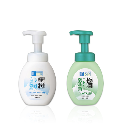 SỮA RỬA MẶT HADA LABO GOKUJYUN HATOMUGI/HYALURONIC ACID BUBBLE FACE WASH 160G